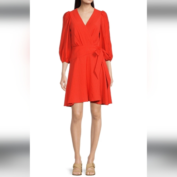 Alex Marie Dresses & Skirts - 🤩Host Pick❤️NWT Alex Marie Enola Surplice Wrap Dress Women's Size 4